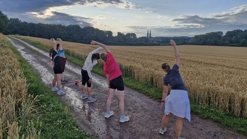 Sporttreibende beim Laufen