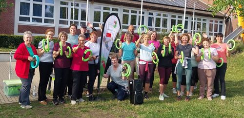 Sporttreibende im Park