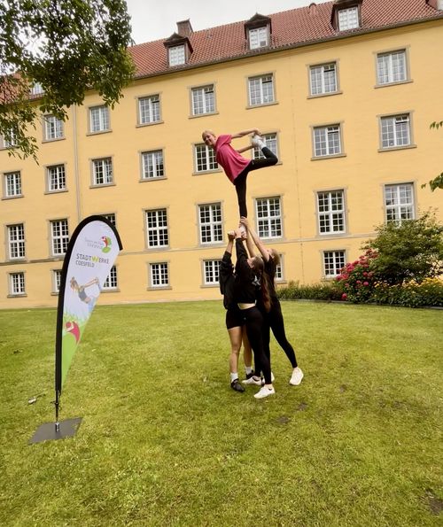 Sporttreibende beim Cheerleading